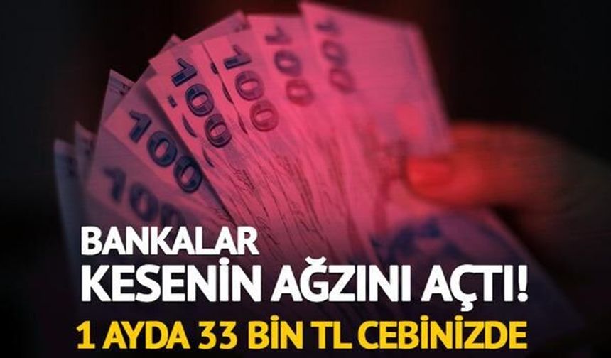 Mevduat Faizlerinde Rekabet Artıyor: 32 Günde 33 Bin TL Kazanç Mümkün