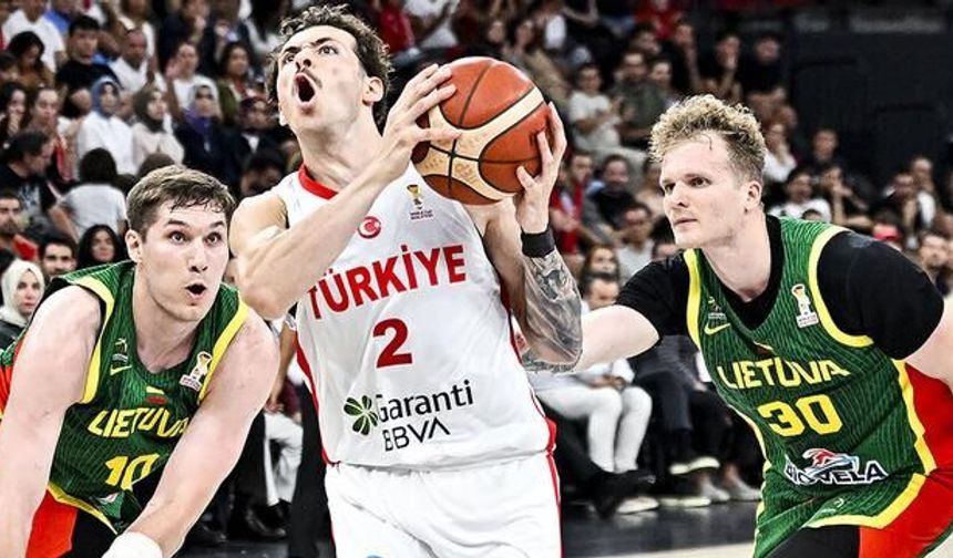 12 Dev Adam, 2027 FIBA Dünya Kupası Elemeleri'nde Litvanya'yı Farklı Yendi