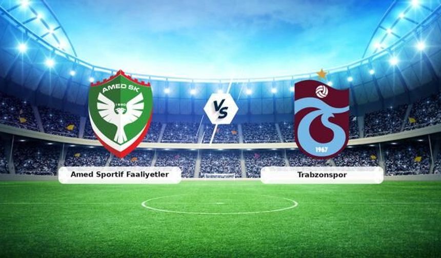 Amed Sportif Faaliyetler - Trabzonspor Maçı Canlı Anlatımı ve Detayları