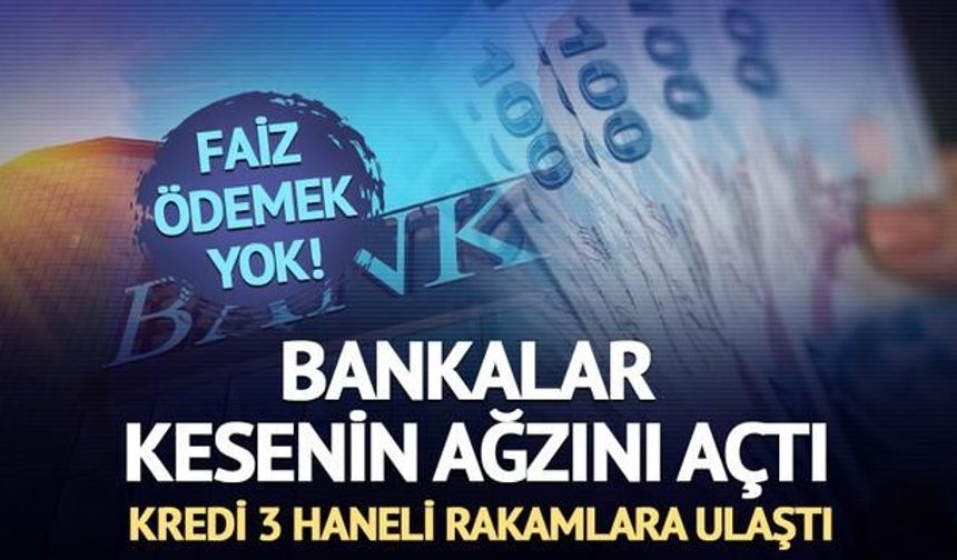 Bankalardan 140 Bin TL'ye Kadar Faizsiz Kredi Kampanyası