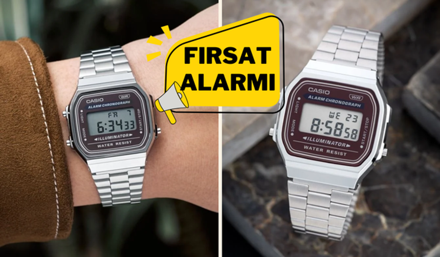 Casio A168 İkonik Tasarımı ve Uzun Pil Ömrüyle İndirimde