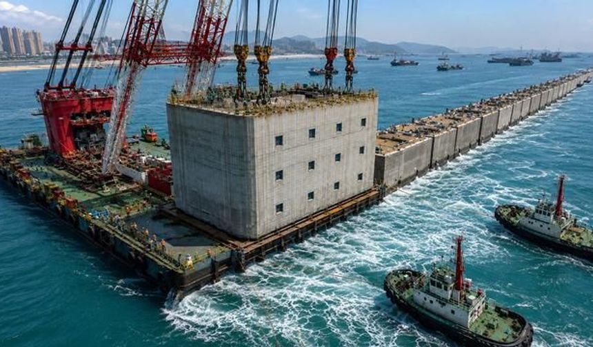 Çin'in Dev Beton Blokları Deniz Dibinde Yeni Enerji Üssü Kuruyor