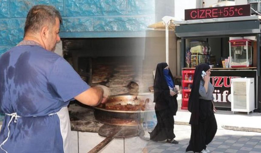 Cizre'de Fırıncılar 80 Derece Sıcaklıkta Ekmek Üretiyor