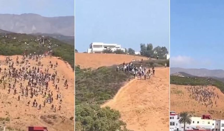 İspanya'nın Ceuta Sınırında Düzensiz Göçmenlerin İkinci Dalga Girişimi Engellendi