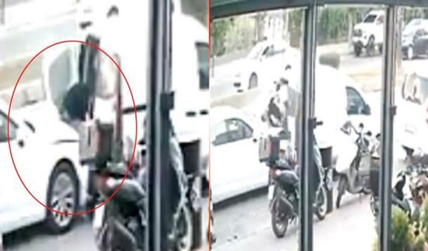 Mersin Mezitli'de Fırın Çalışanına Araç Çarpması Güvenlik Kamerasında
