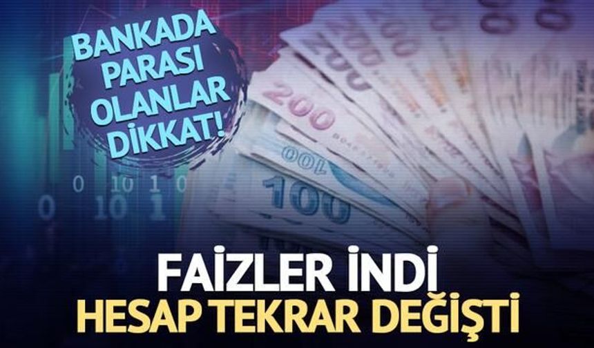 Mevduat Faizlerinde Düşüş: Bankalar Güncel Oranları İndirdi