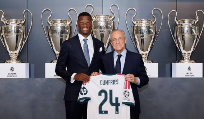 Real Madrid, Denzel Dumfries ile 4 Yıllık Sözleşme İmzaladı