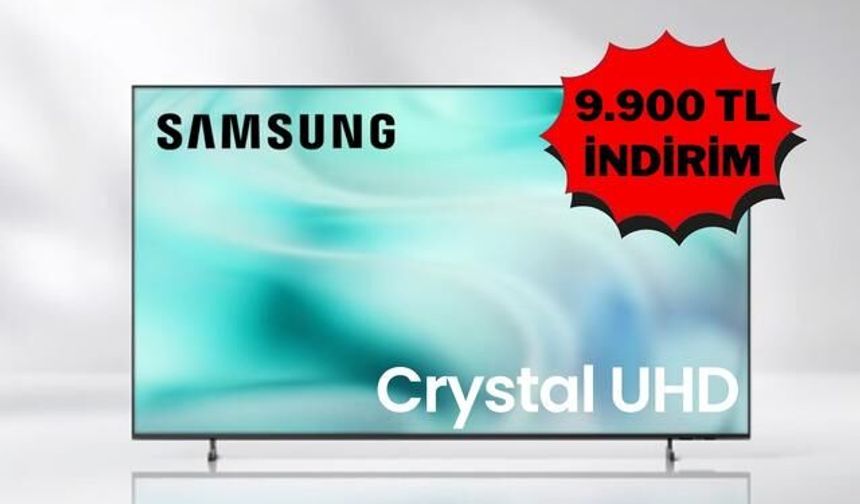 Samsung 55' Crystal UHD TV 9.900 TL İndirimle Bütçe Dostu 4K Keyfi Sunuyor