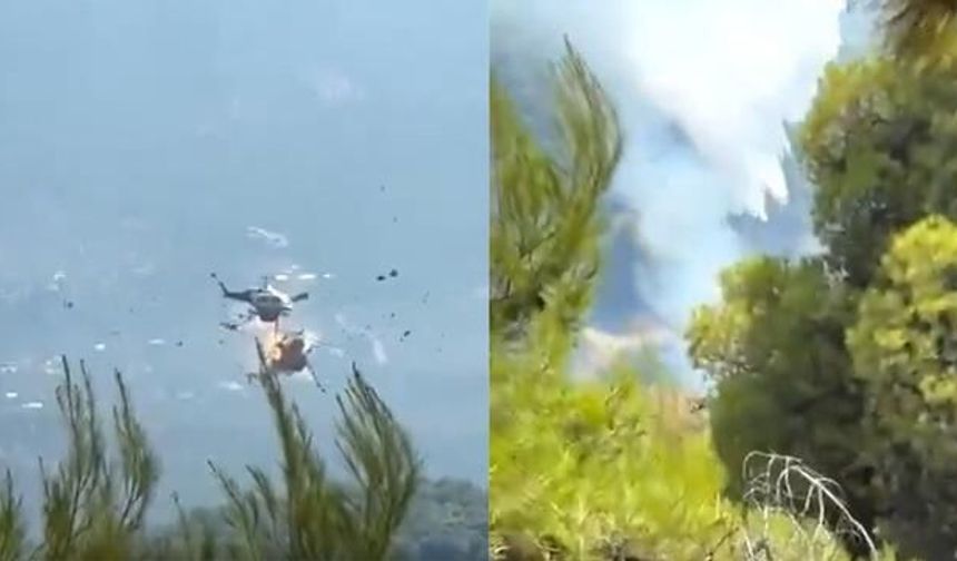 Yunanistan'da İtfaiye Helikopterleri Havada Çarpıştı, Yangın Söndürme Çalışmaları Kesintiye Uğradı
