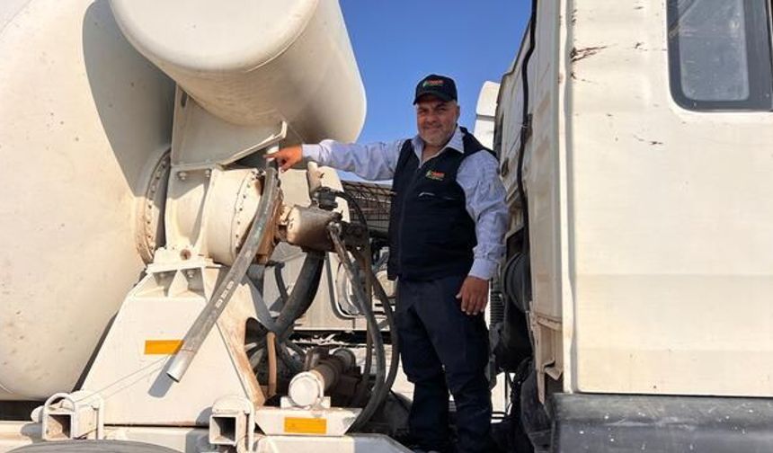 Hatay'da Beton Mikserine Yuva Yapan Kumru Nedeniyle Araç 1 Ay Boyunca Çalıştırılmadı