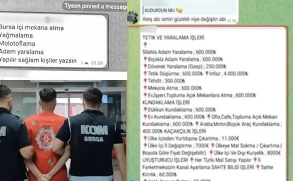 Bursa'da suç örgütlerine destek veren 10 kişi gözaltına alındı