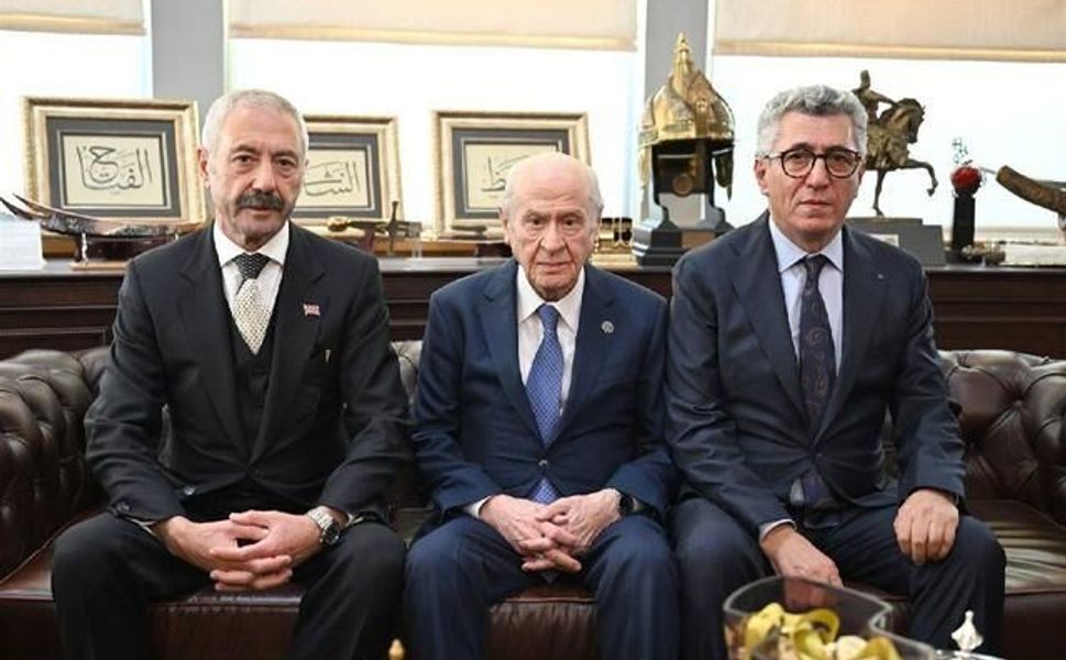 MHP Genel Başkanı Bahçeli, Sarallar ve Şahinler ailelerini ağırladı