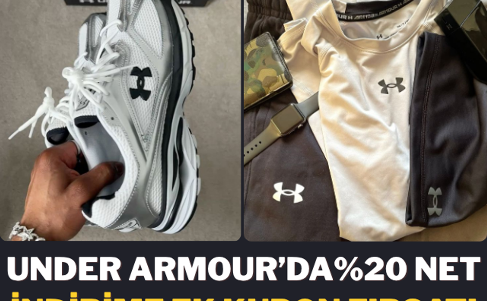 Under Armour ürünlerinde net indirime ek kupon avantajı sunuluyor