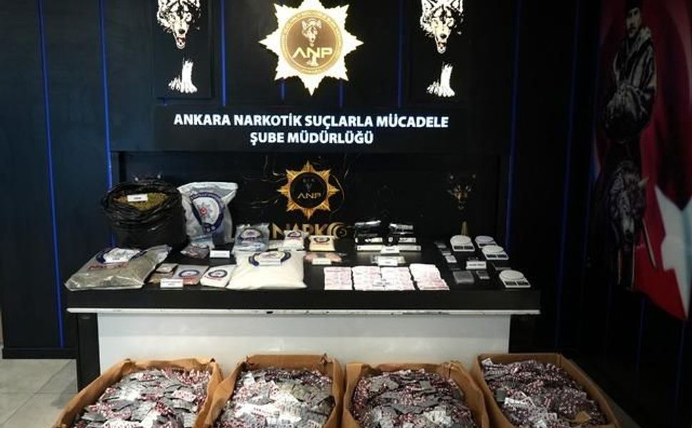 Ankara'da uyuşturucu operasyonlarında 1 haftada 69 kişi tutuklandı