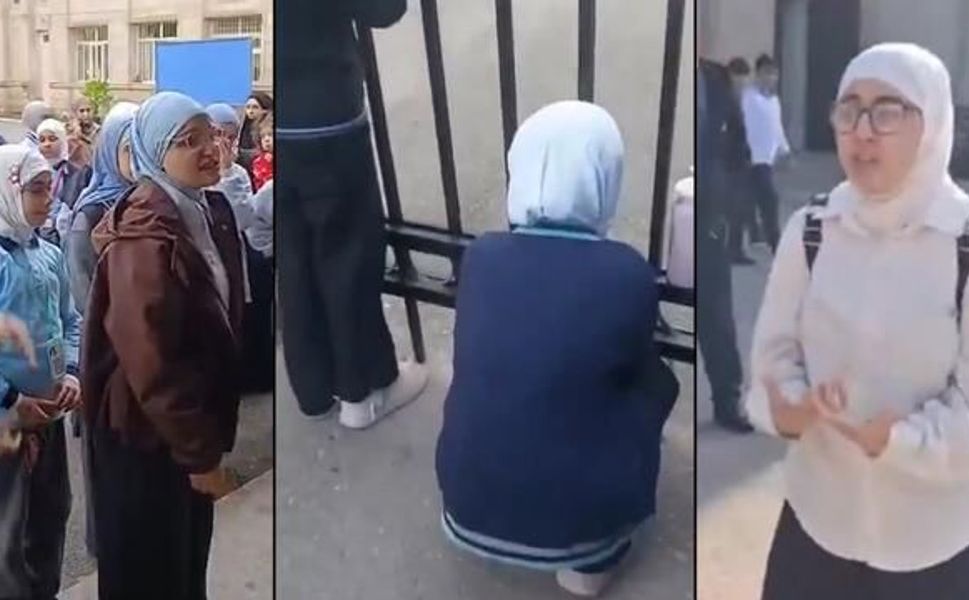 Azerbaycan'da başörtüsü yasağı eğitim hakkı tepkisi doğurdu