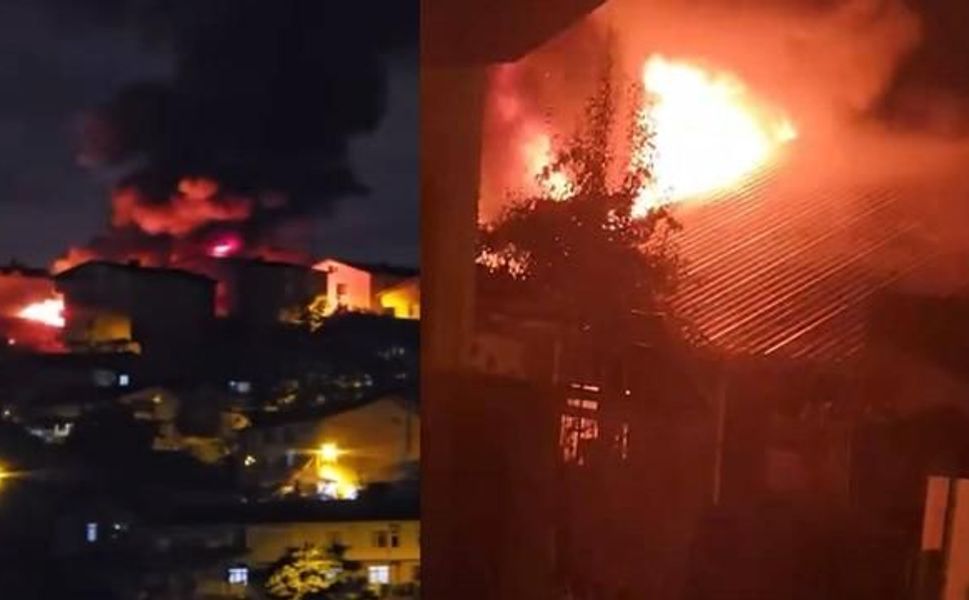 Beykoz'da kulübede başlayan yangın iki binaya sıçradı