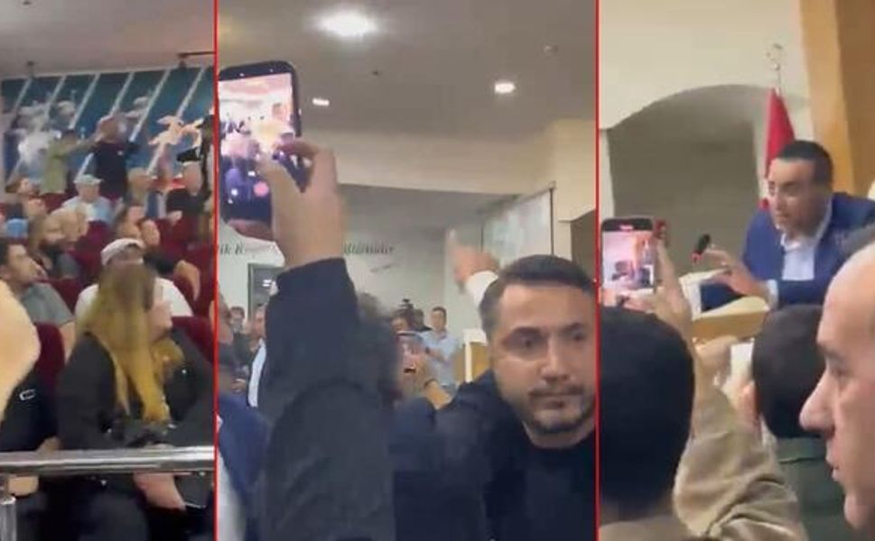 Çiğli Belediye Meclisinde Su Şişesi Fırlatıldı, Gerginlik Yaşandı
