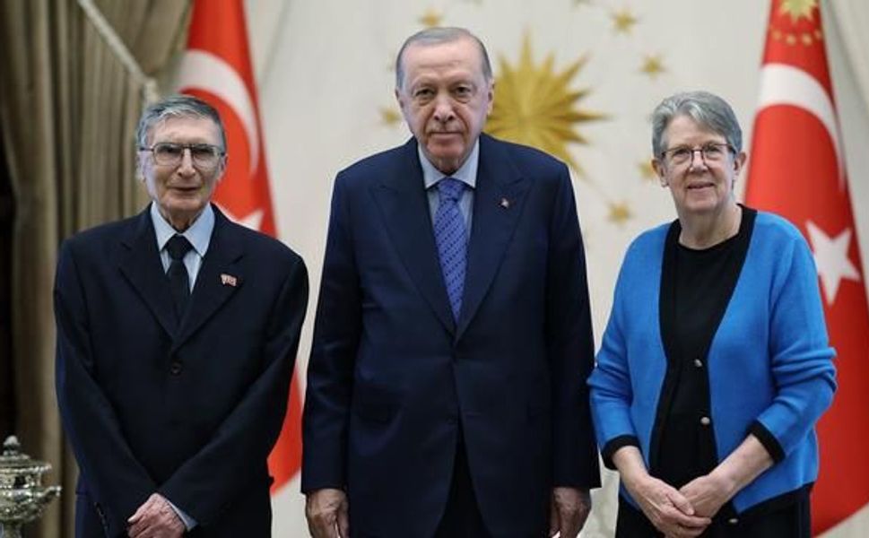 Cumhurbaşkanı Erdoğan, Nobel Ödüllü Prof. Dr. Aziz Sancar'ı Kabul Etti