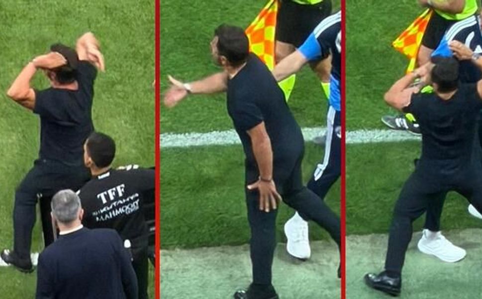 Emre Belözoğlu, Galatasaray-Kasımpaşa maçının son anlarında tepki gösterdi