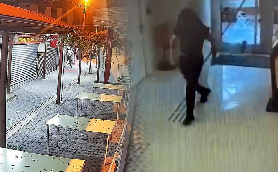 İskenderun'da Kaldırım Taşıyla Banka Soygunu Girişimi Başarısız Kaldı