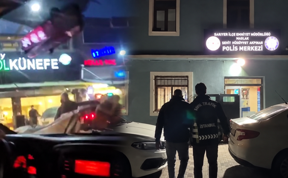 İstanbul Sarıyer'de Trafikte Cam Kırma Olayı: Sürücü B.B. Yakalandı
