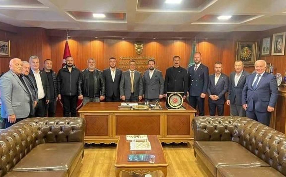 MHP Yenişehir İlçe Yönetimi BESOB Başkanı Fahrettin Bilgit'i Ziyaret Etti