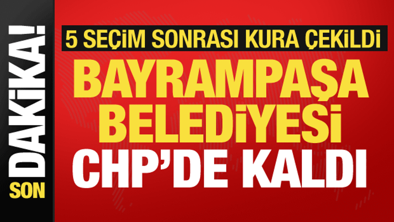 Bayrampaşa'da başkanvekili seçiminde kazanan CHP oldu