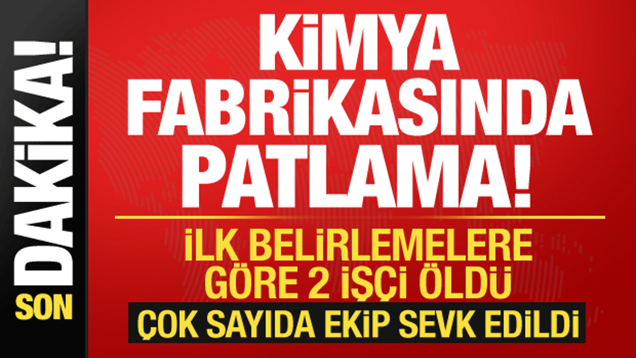 Dilovası'nda kimya fabrikasında patlama: Ölüler var!