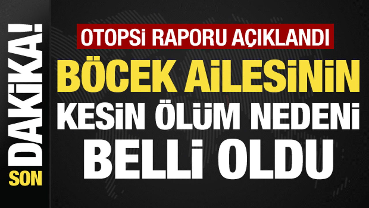 Son dakika: Böcek ailesinin otopsi raporu açıklandı! Neden zehirlendikleri belli oldu
