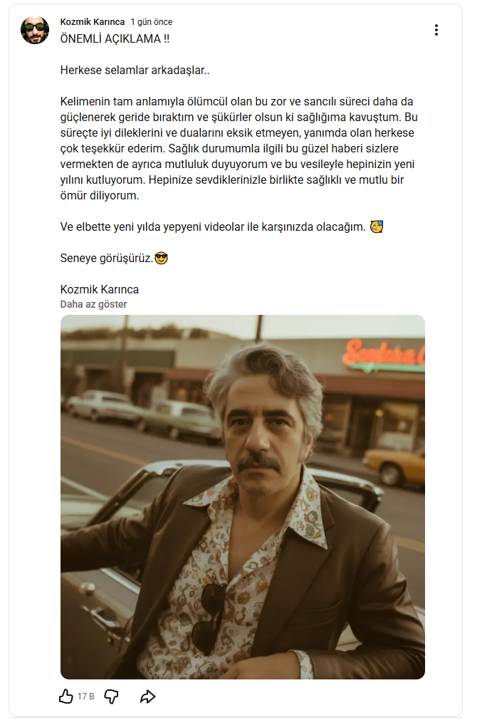 Kosmik Karinca Aciklama