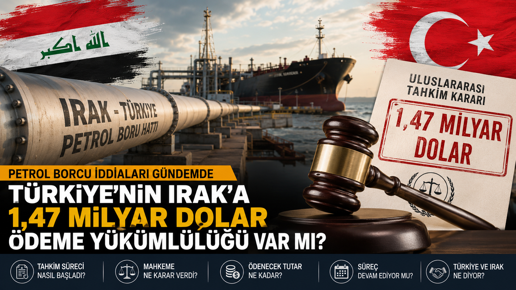 Türkiye’nin Irak’a 1,47 Milyar Dolar Petrol Borcu mu Var?