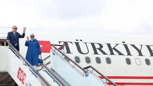 Cumhurbaşkanı Erdoğan'ın uçağı New York'a ulaştı
