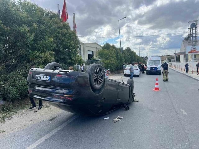 Silivri'de Fabrikadan Çıkan Kamyonla Kaza Yaşandı