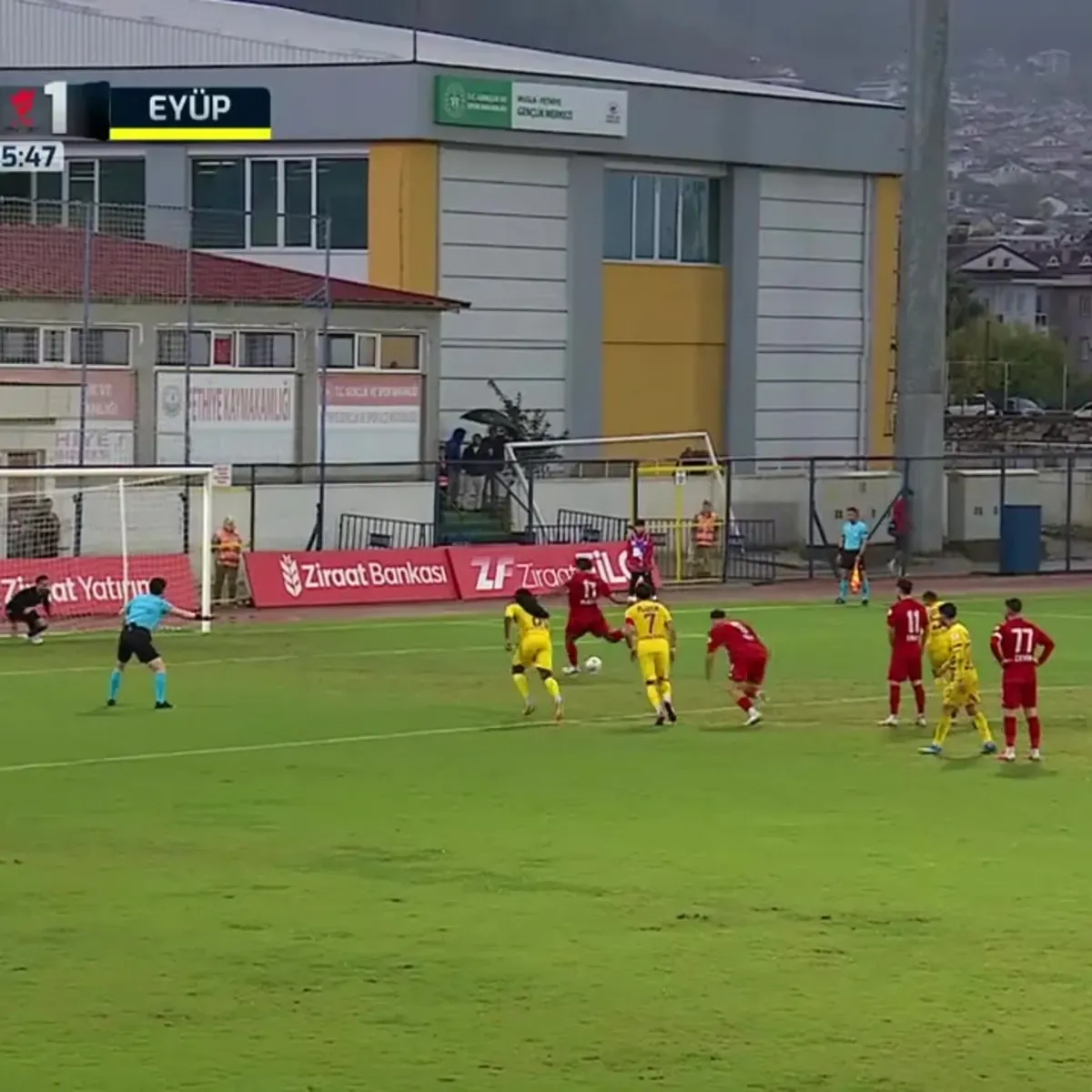 Fethiyespor ile Eyüpspor arasında Ziraat Türkiye Kupası maçında 2-1 sonuçlandı