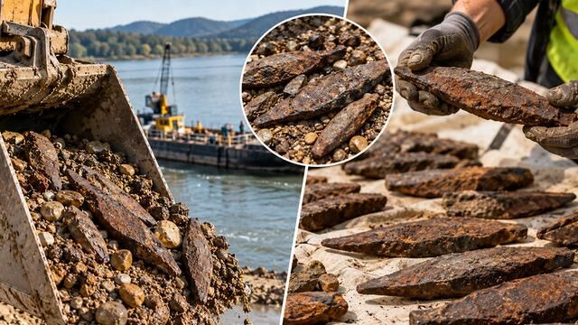Tuna Nehri'nde 2 bin 200 yıllık demir külçeler bulundu